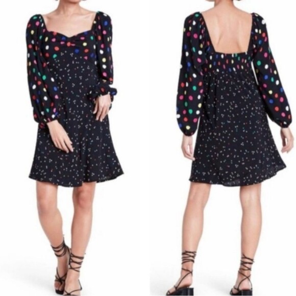 NWT Rixo Polka Dot Christmas Holiday NYE Dress - Picture 2 of 12